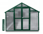 Preview: Vario Stahl Gewächshaus Junior 3 Nörpelglas 4mm BxL:249x306cm 7,5m² Grün